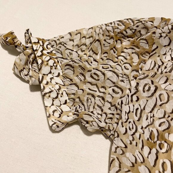 Bob Mackie Leopard Print w Built in Tank Top Womans Size 6 - Picture 15 of 16